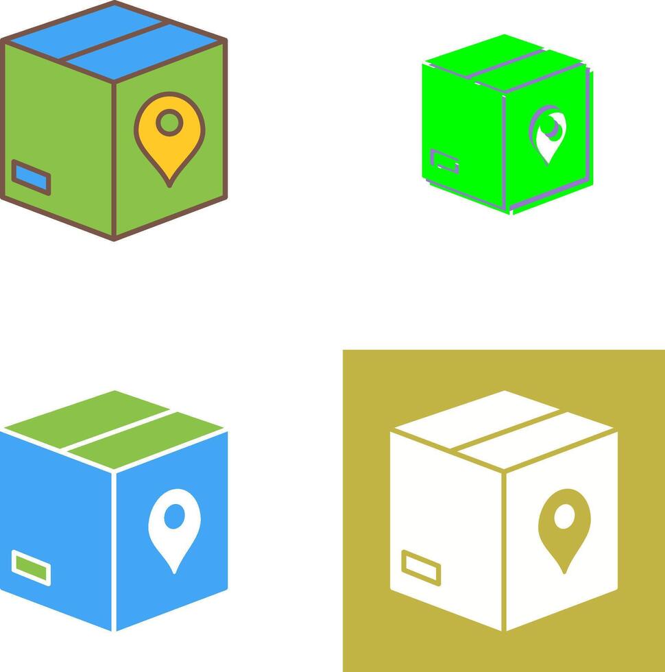 Unique Tracking Services Icon Design vector