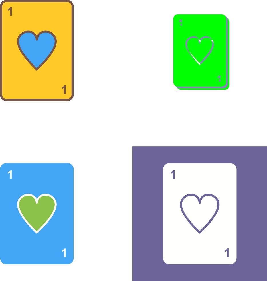 Unique Card Icon Design vector