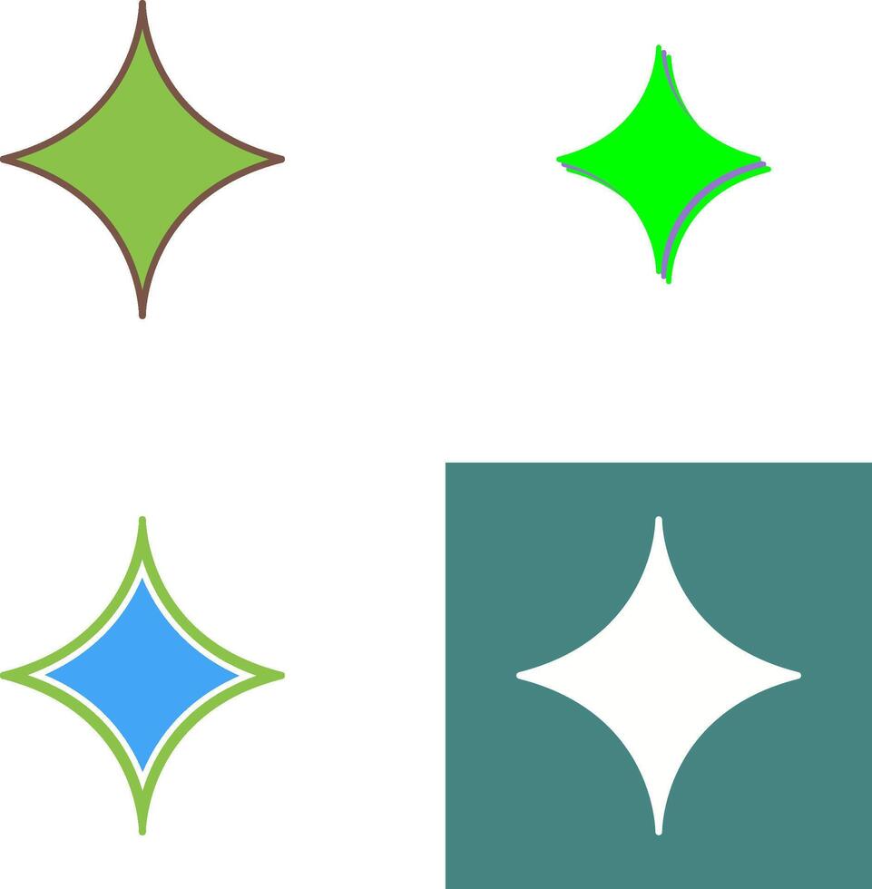 Unique Diamond Icon Design vector