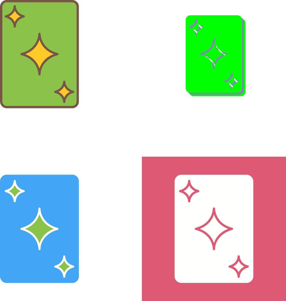 Unique Card Icon Design vector