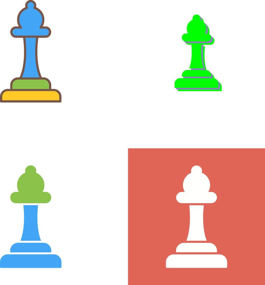 Unique Bishop Icon Design vector