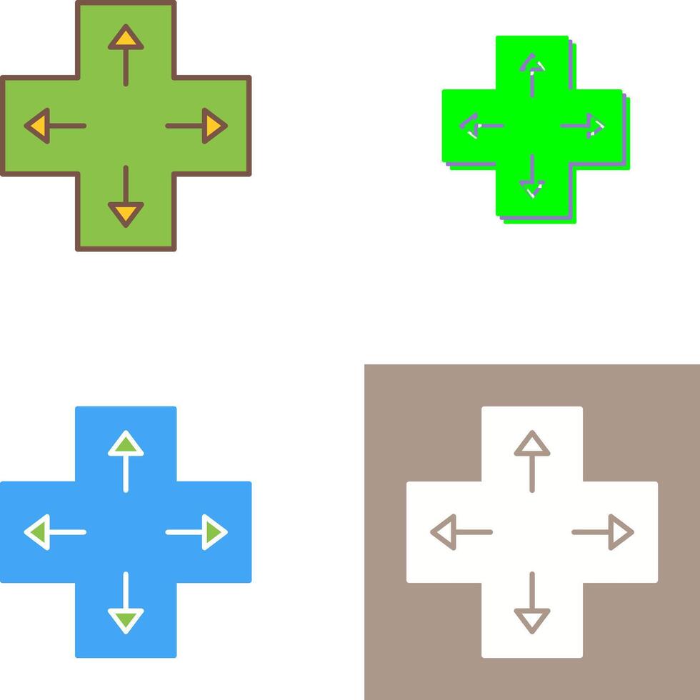 Unique Direction Keys Icon Design vector