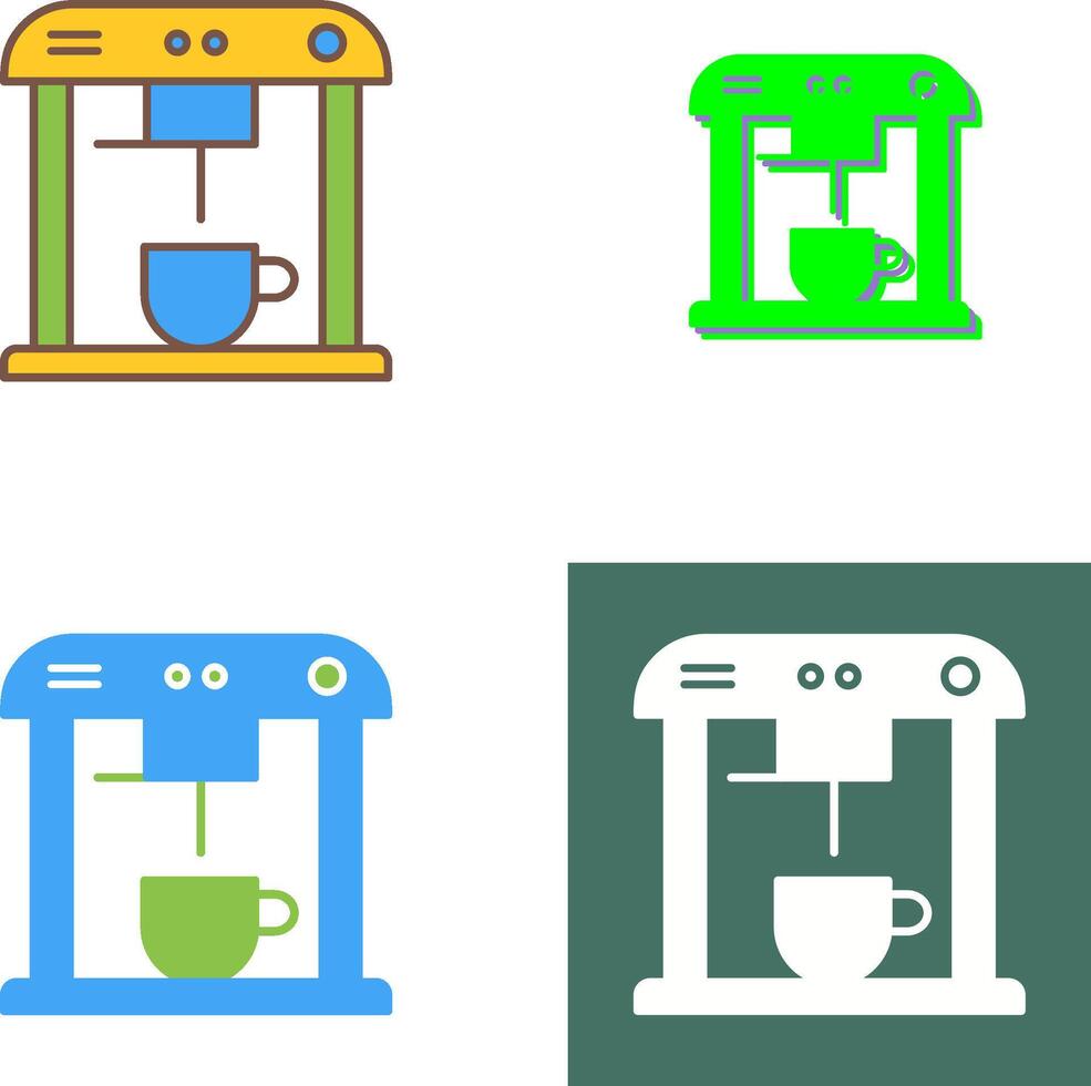 Unique Coffee Machine Icon Design vector