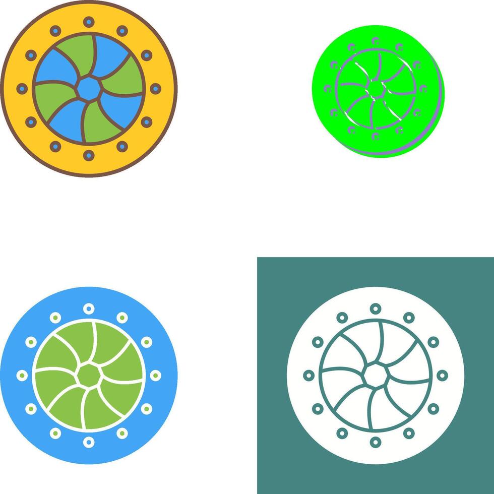 Unique Optical Diaphram Icon Design vector