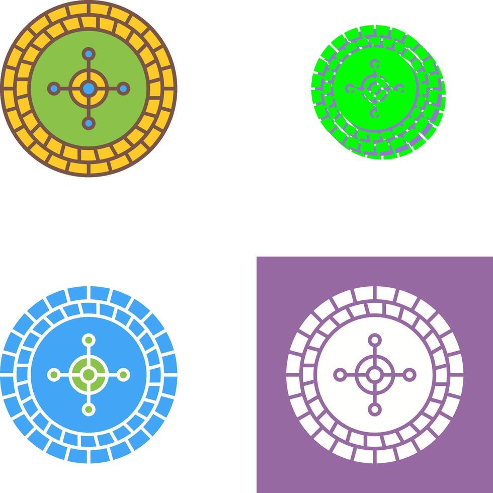 Roulette Icon Design vector