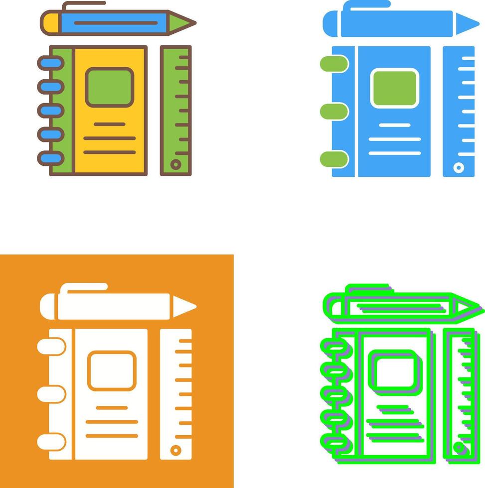 Learning Tools Icon Design vector