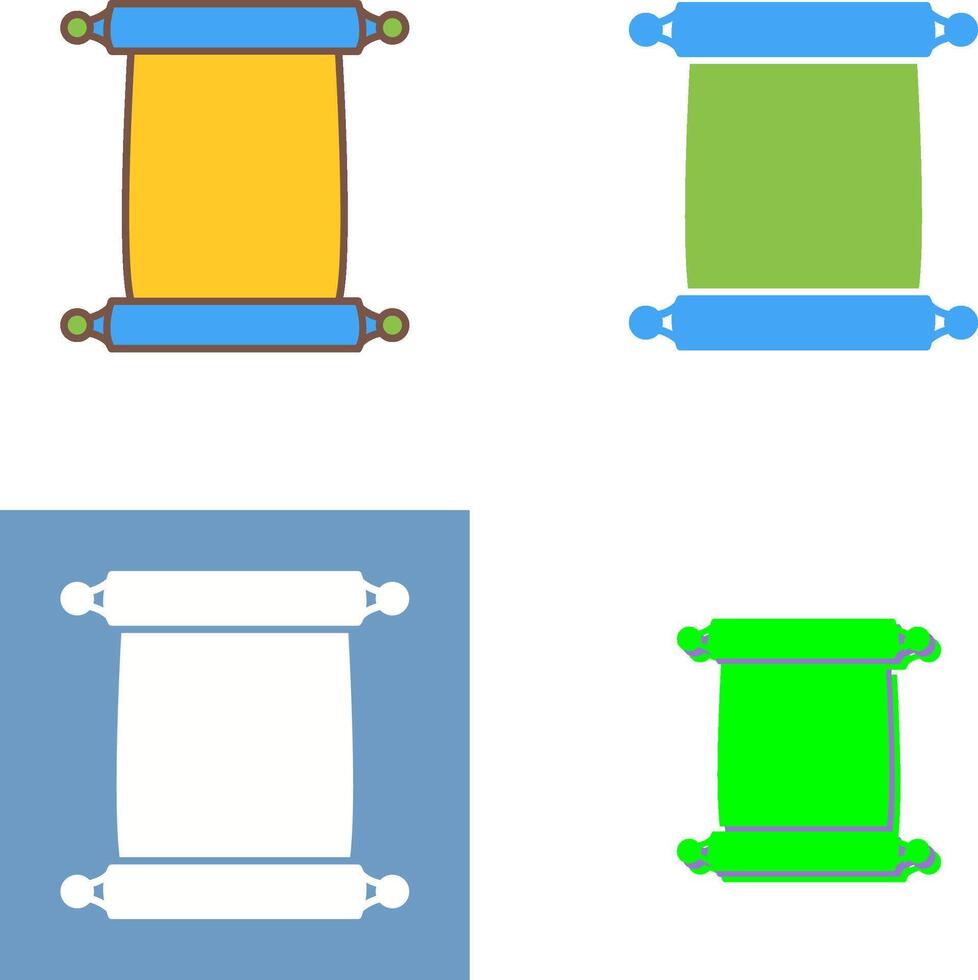 Scroll of Paper Icon Design vector
