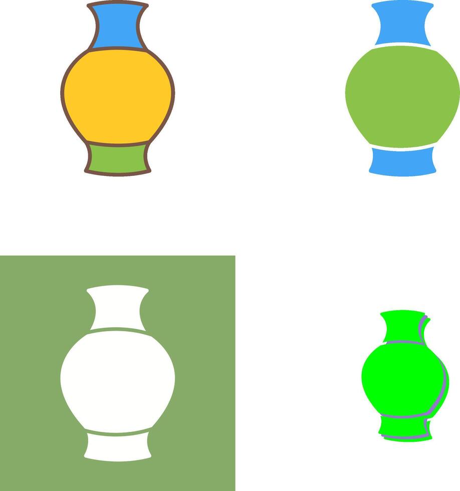 Antique Jar Icon Design vector