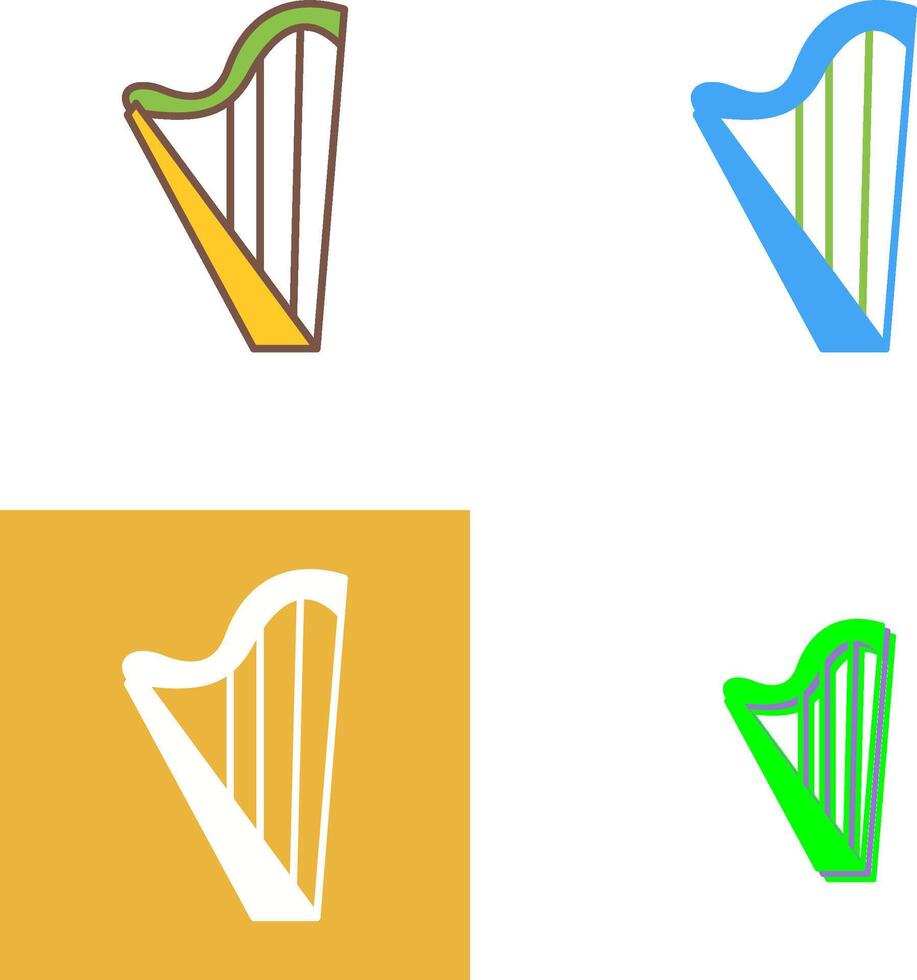 Harp Icon Design vector