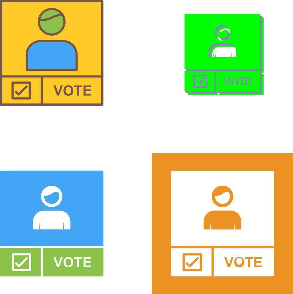Candidate Banner Icon Design vector