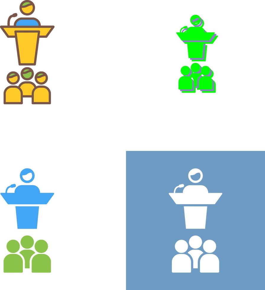 Seminar Icon Design vector