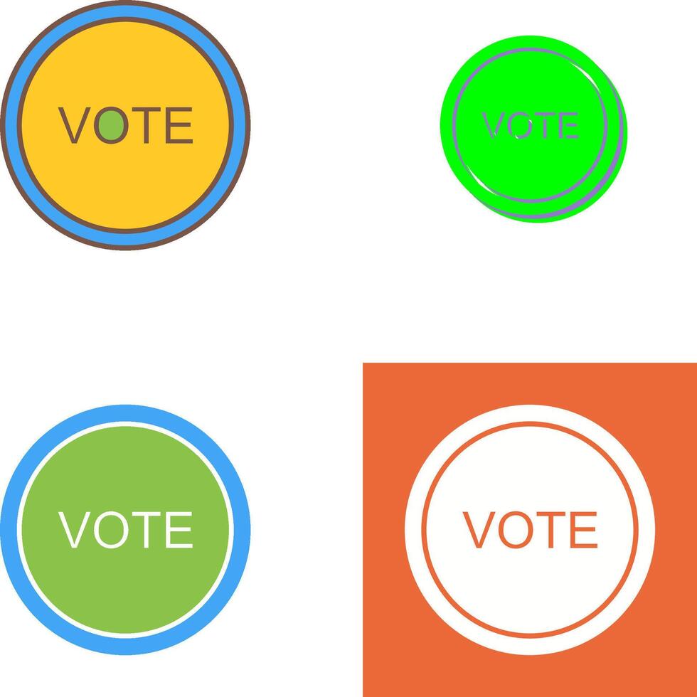 Vote Link Icon Design vector