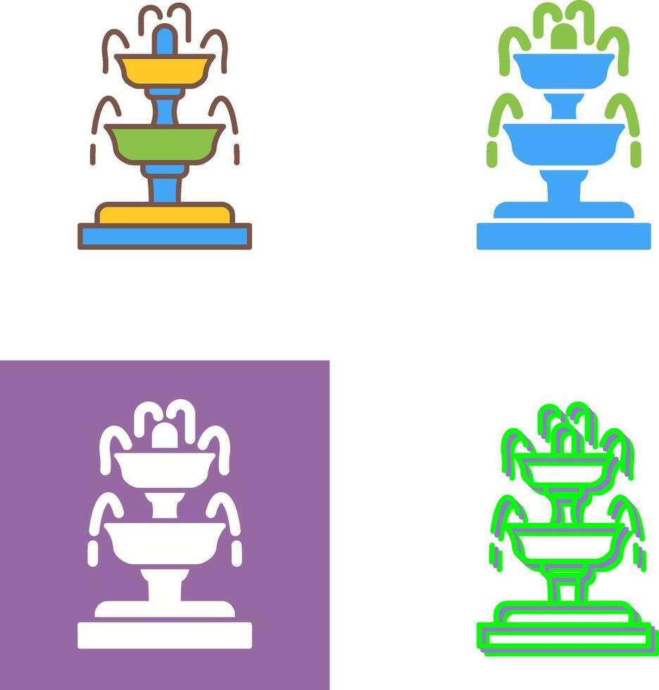 Fountain Icon Design vector
