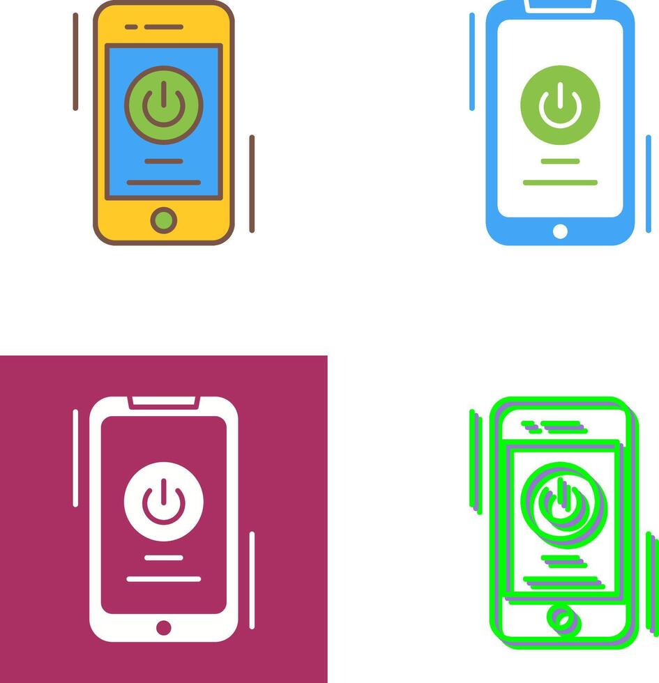 Power Button Icon Design vector
