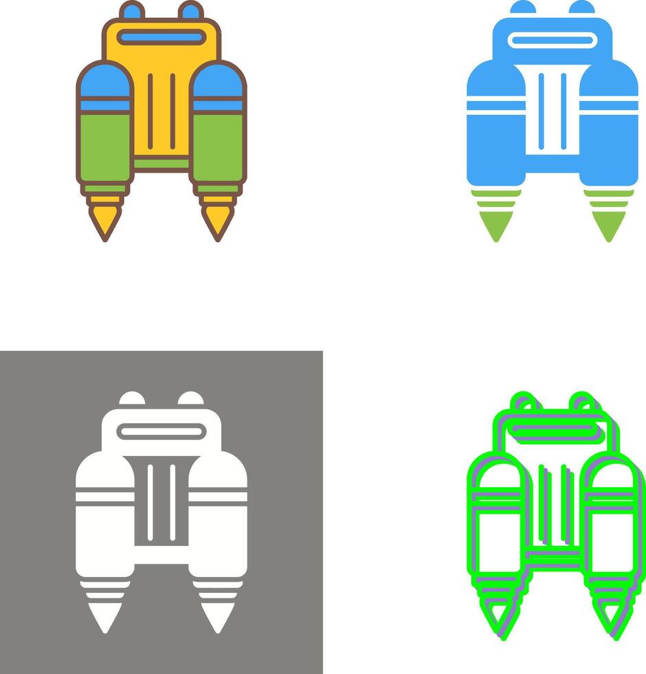 Jetpack Icon Design vector