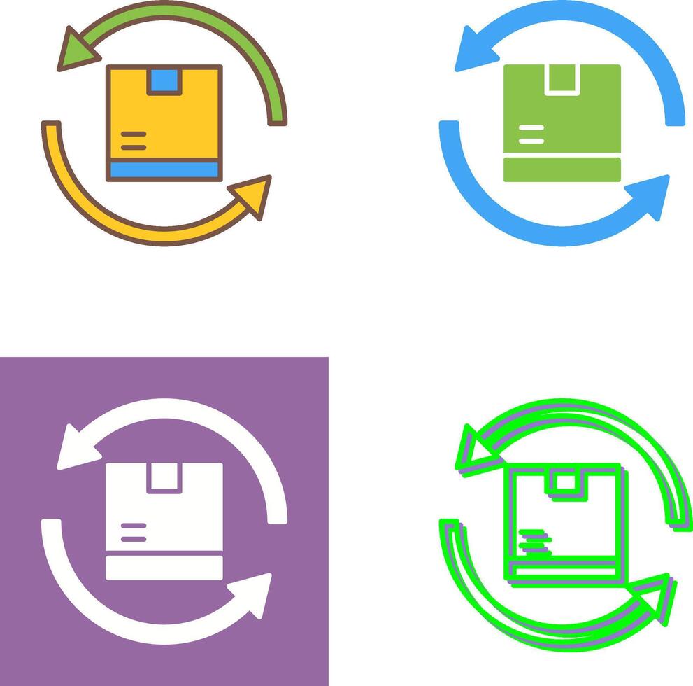 Product Return Icon Design vector