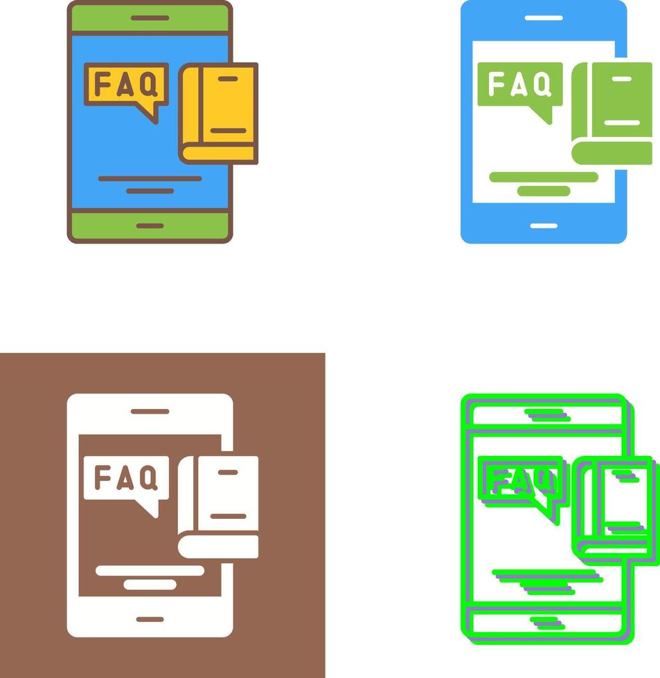 Faq Icon Design vector