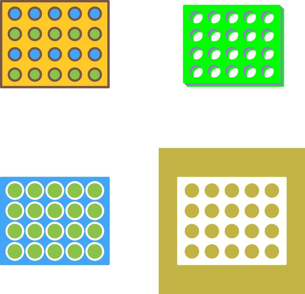 Colored Palette Icon Design vector