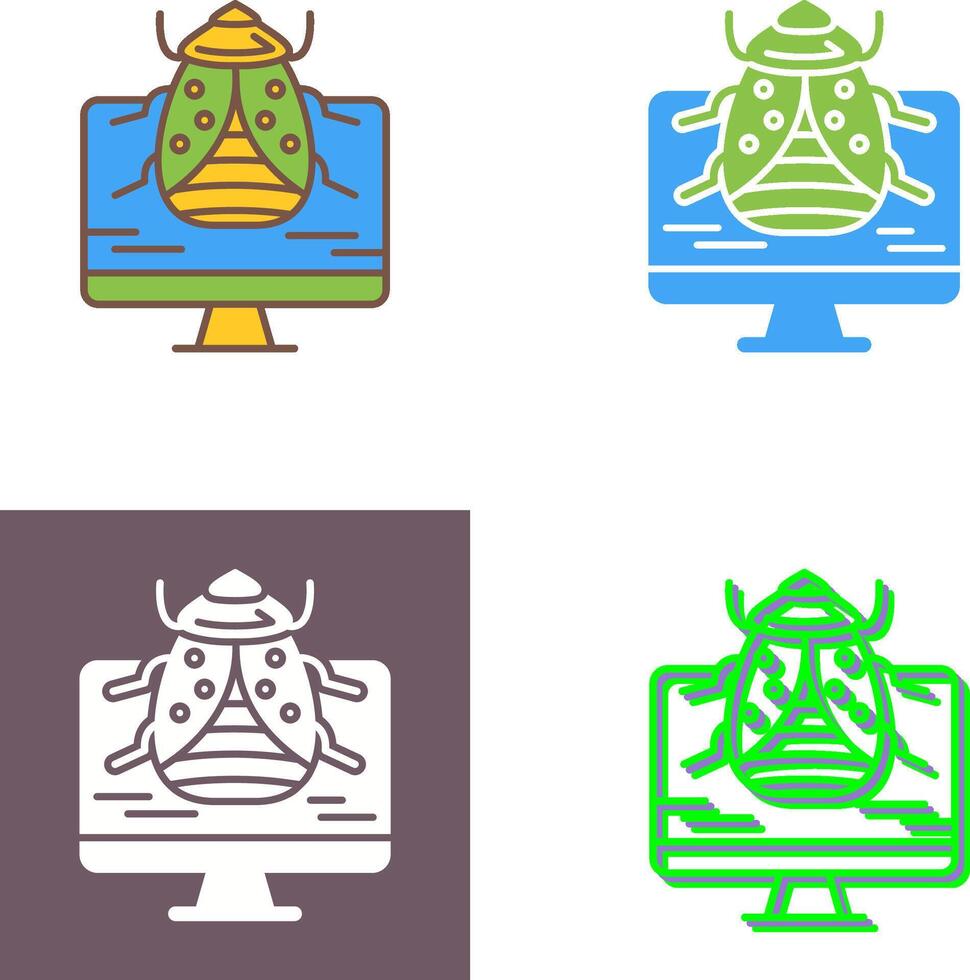 Malware Icon Design vector