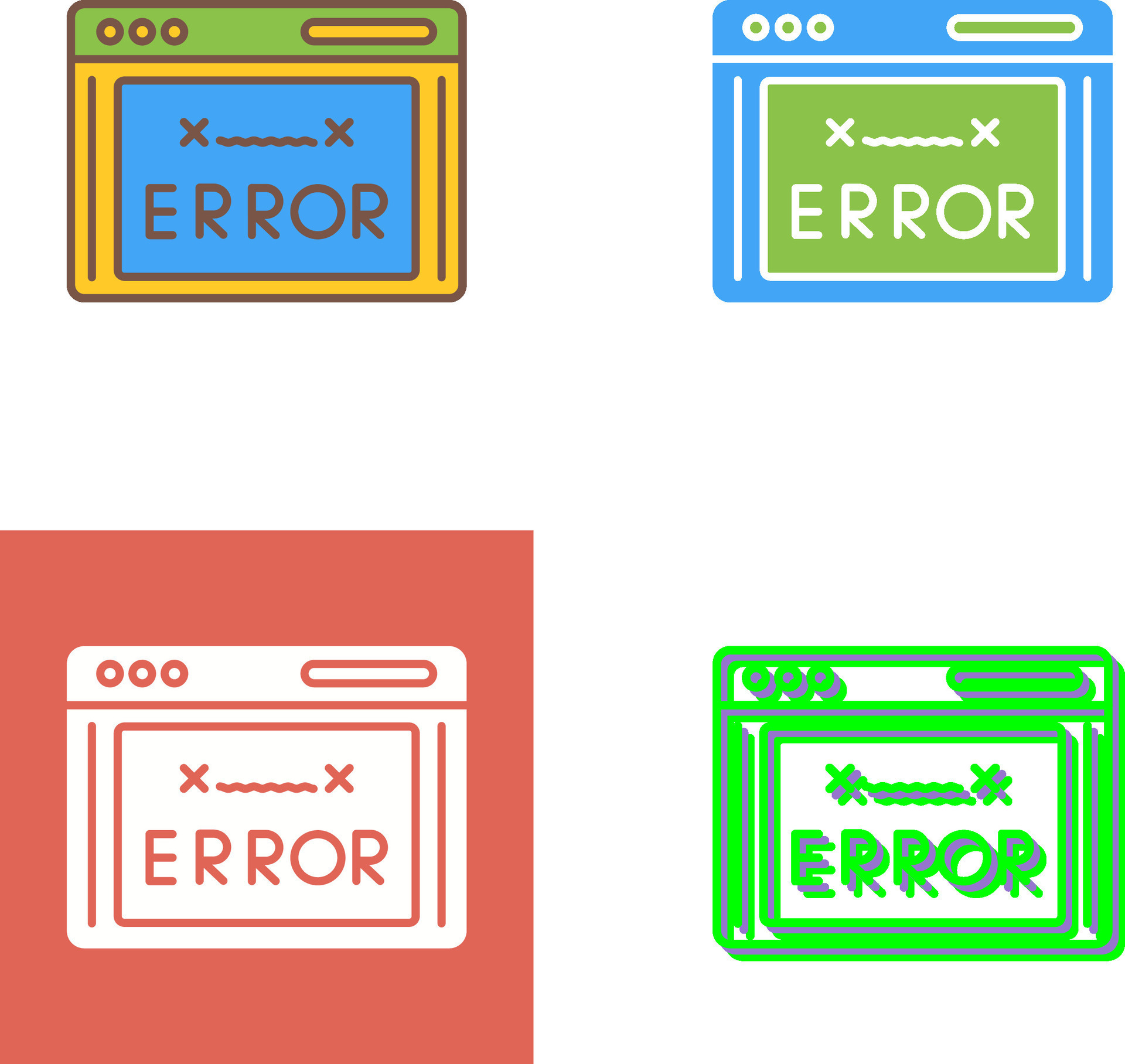 error código icono diseño 45564566 Vector en Vecteezy