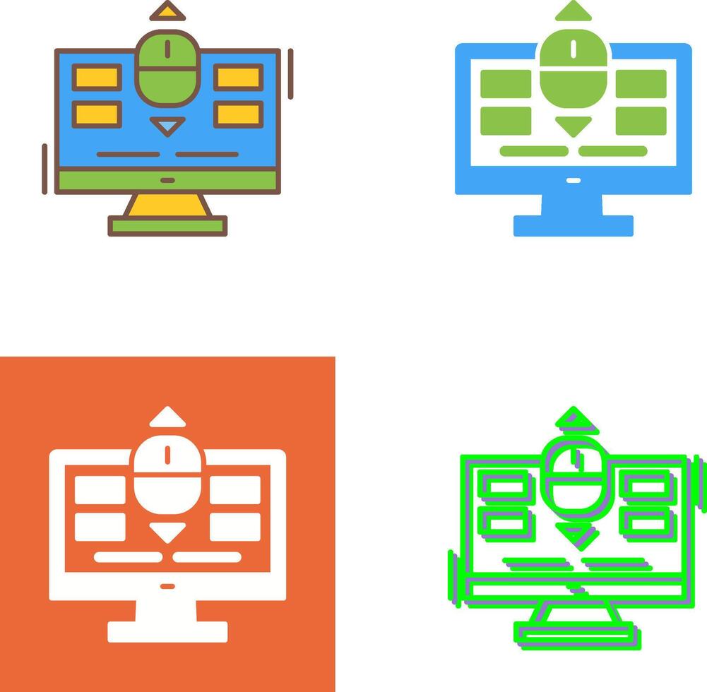 Scroll Icon Design vector