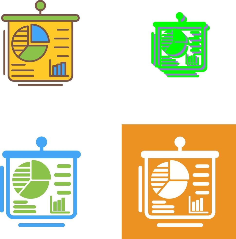 Presentation Icon Design vector