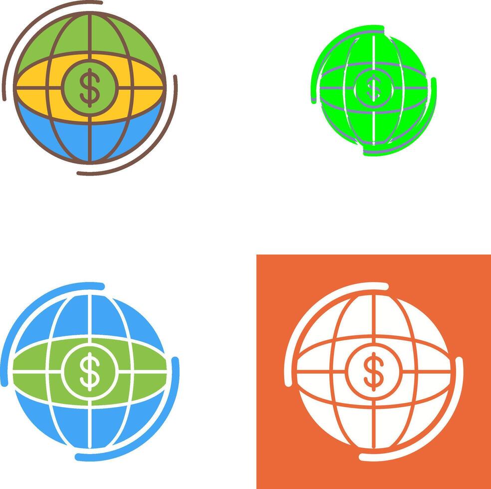 Globe Icon Design vector