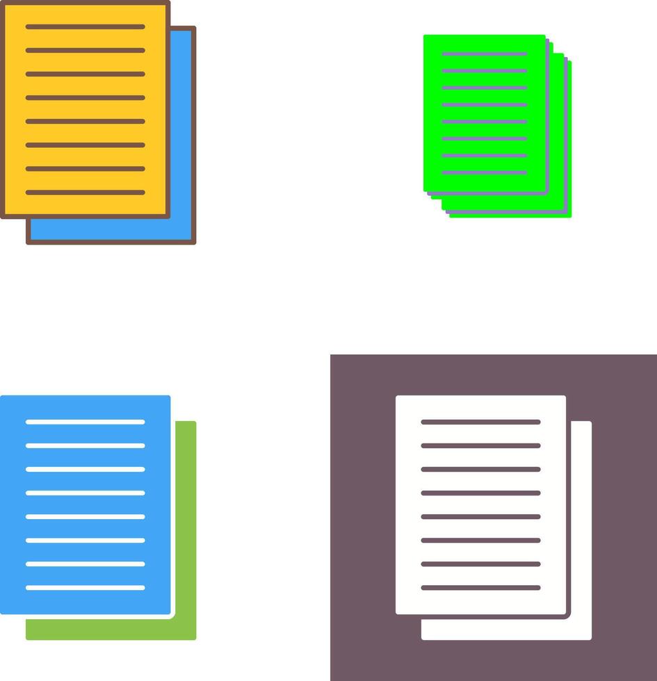 Document Icon Design vector