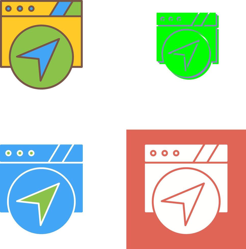 Navigation Icon Design vector