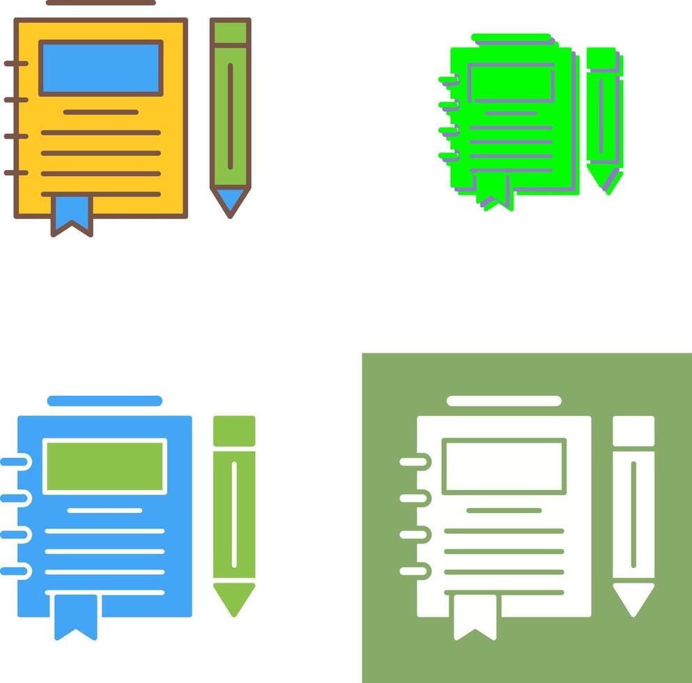 Journal Icon Design vector