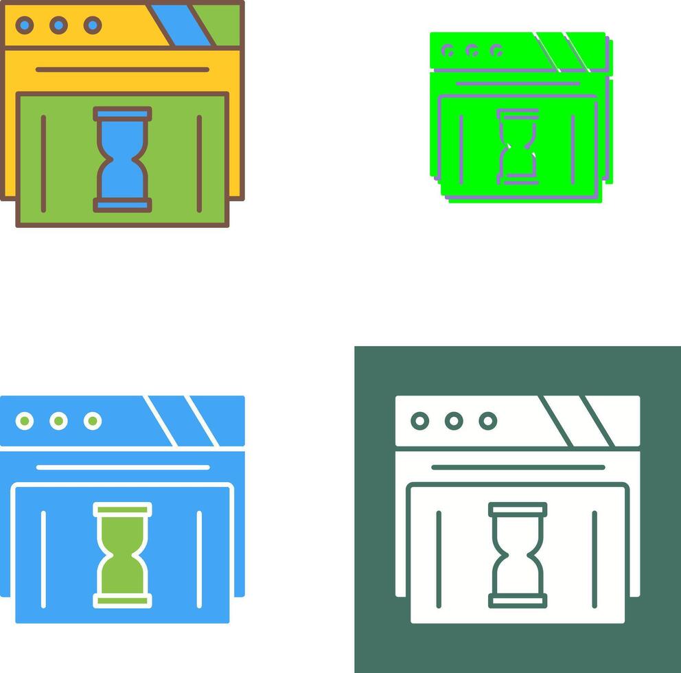 Waiting Icon Design vector