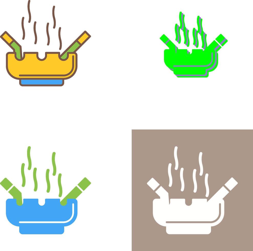 Ashtray Icon Design vector