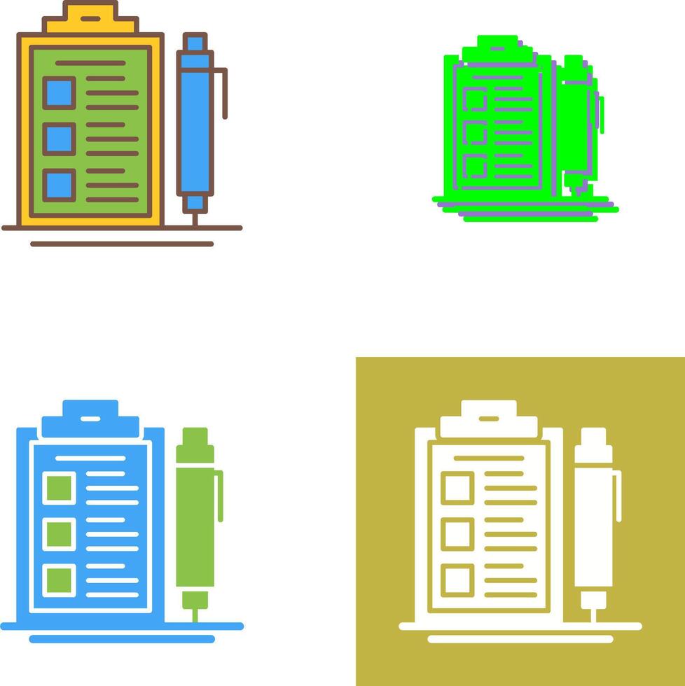 Check List Icon Design vector