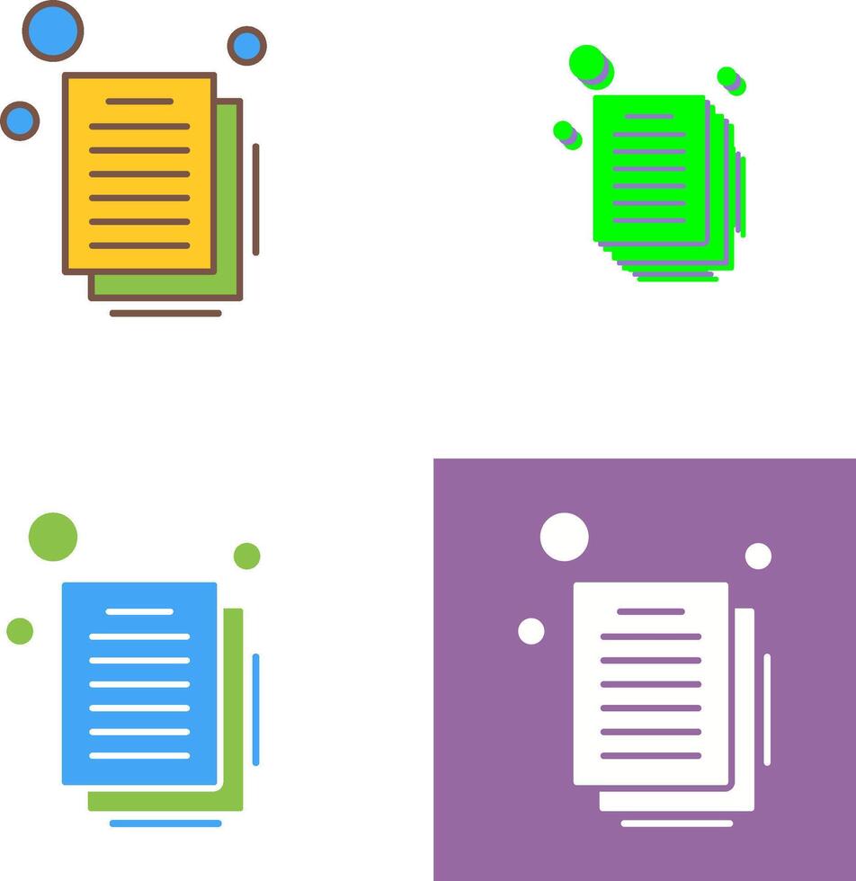 Document Icon Design vector