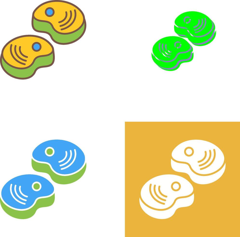 Steak Icon Design vector