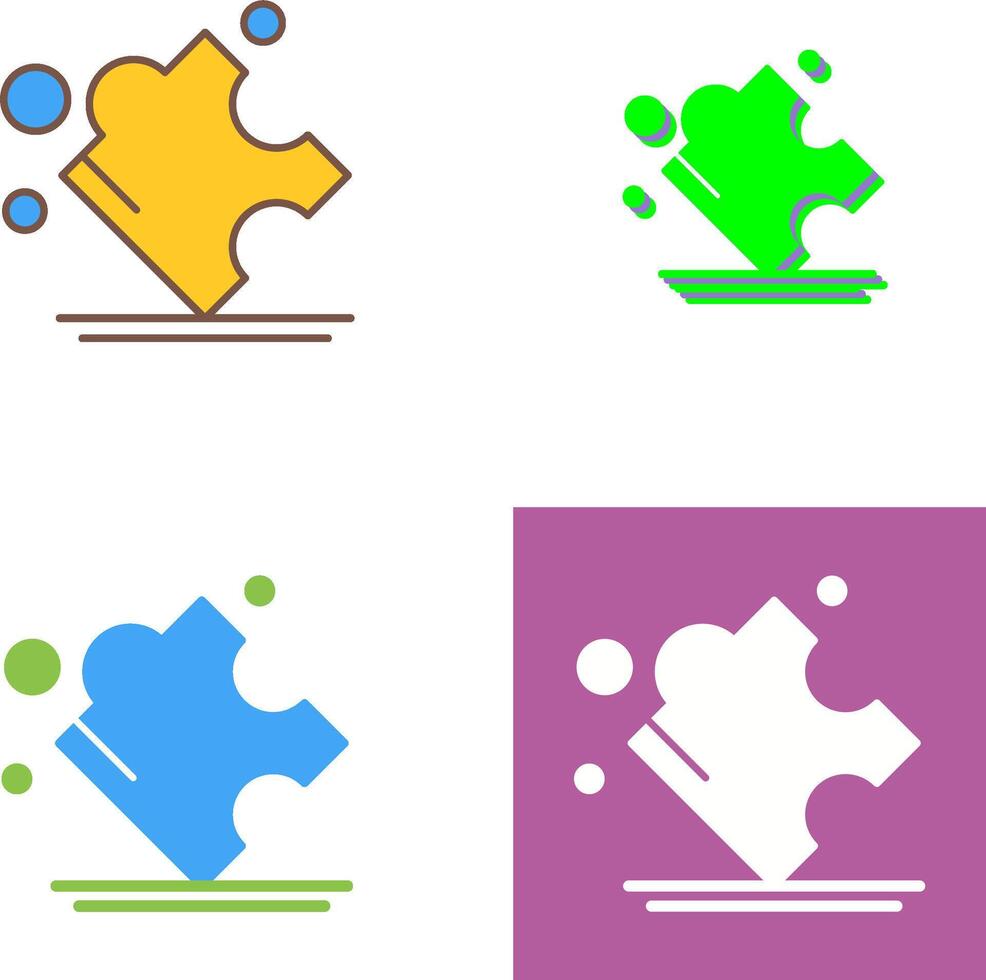 Puzzle Icon Design vector