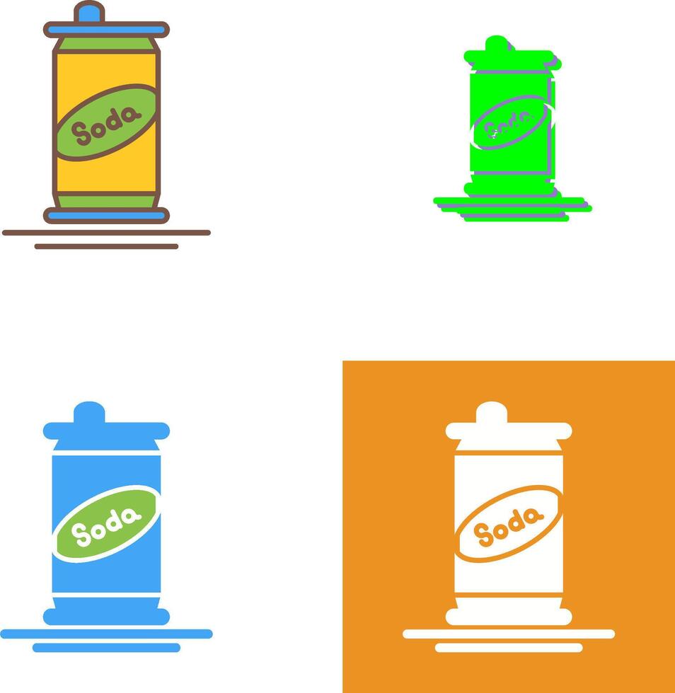 Soda Can Icon Design vector