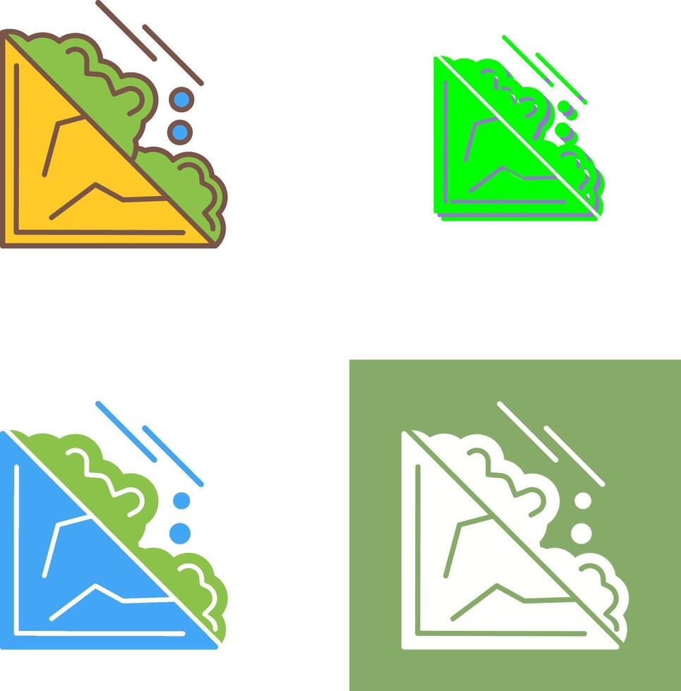 Avalanche Icon Design vector