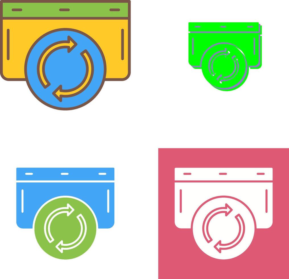 Refresh Icon Design vector