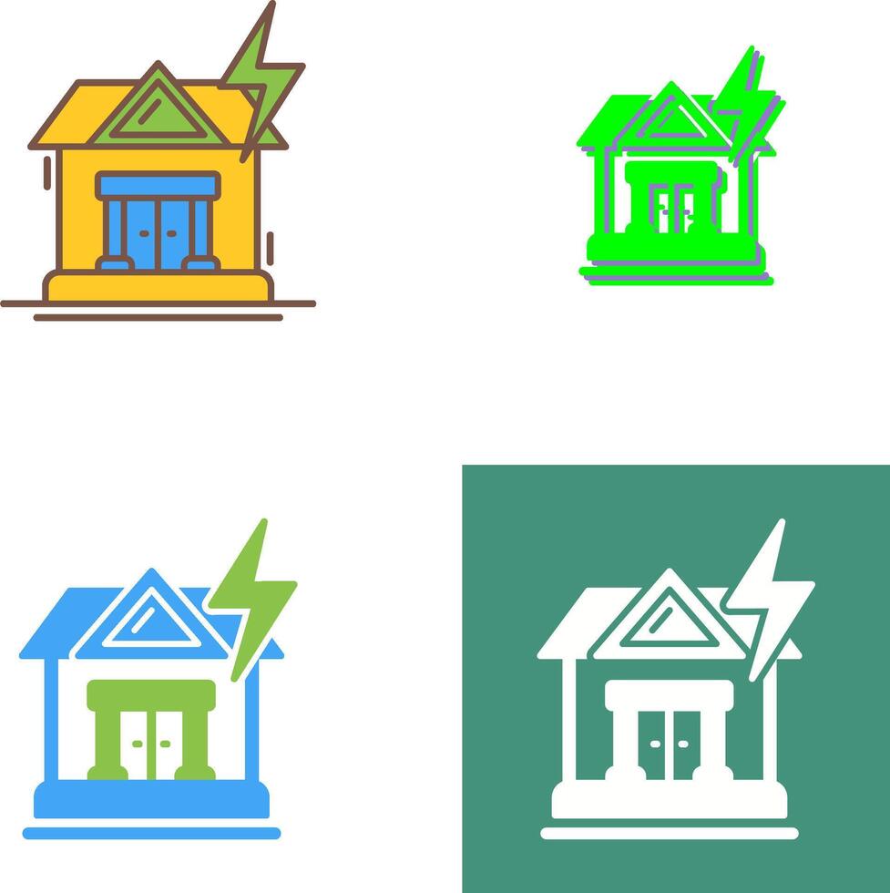 Natural Disaster Icon Design vector