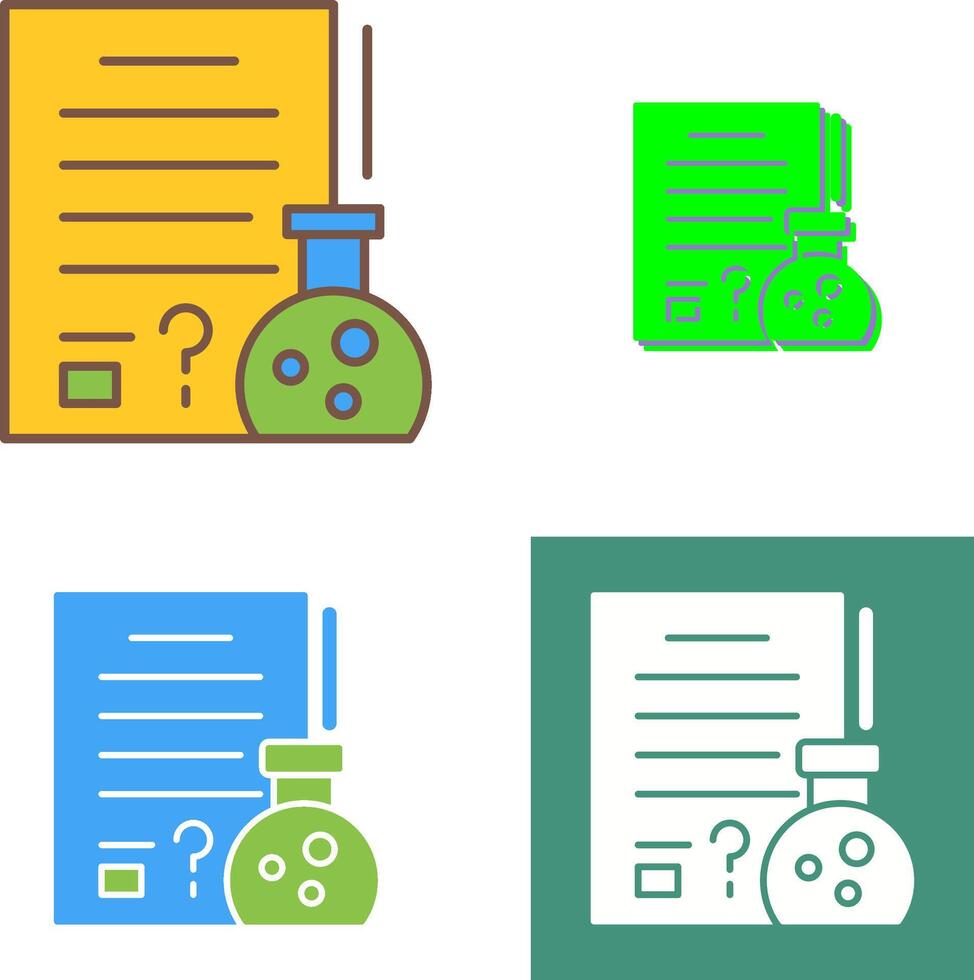 Hypothsis Icon Design vector