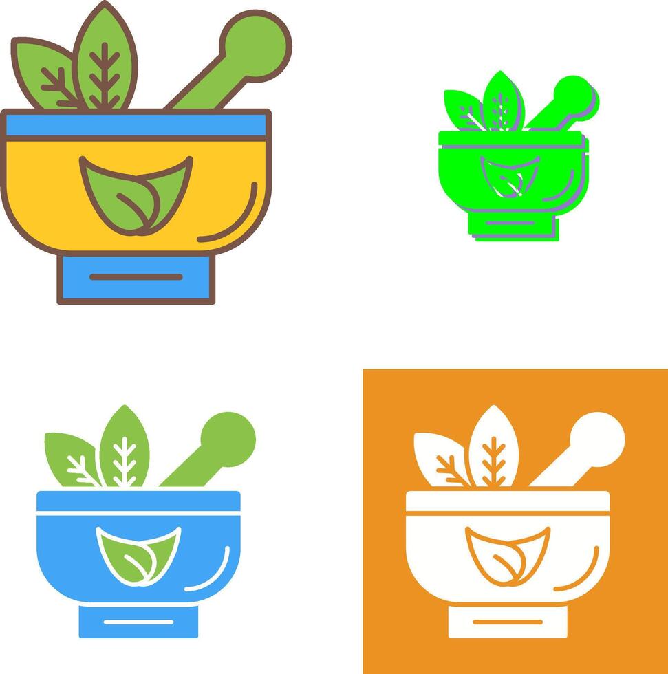 Ayurvedic Icon Design vector