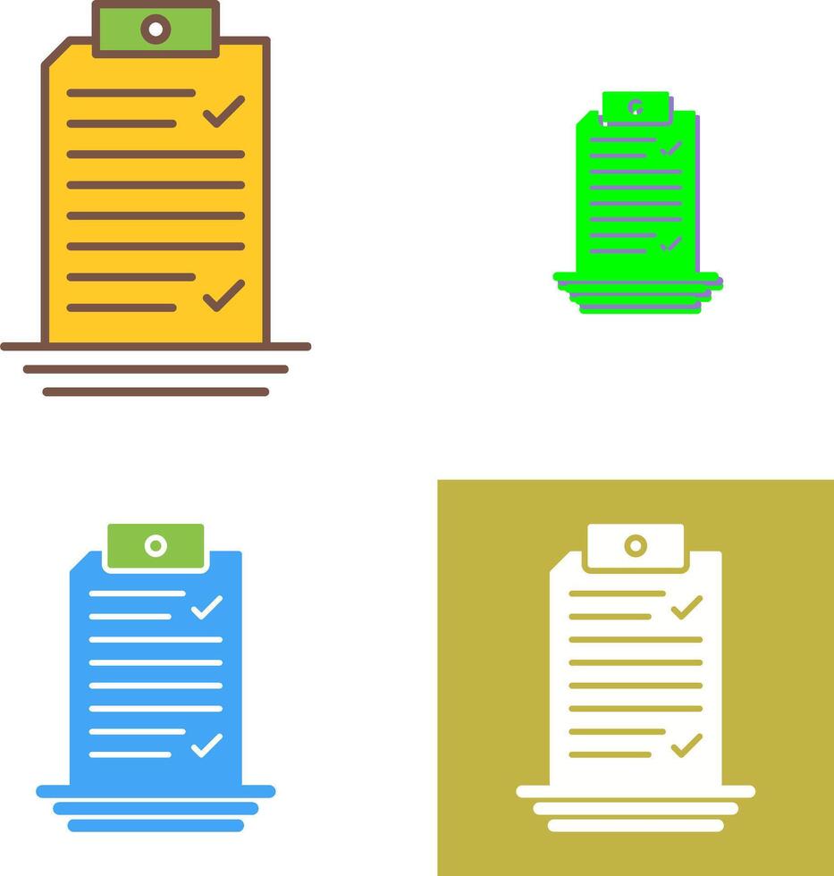 Check List Icon Design vector