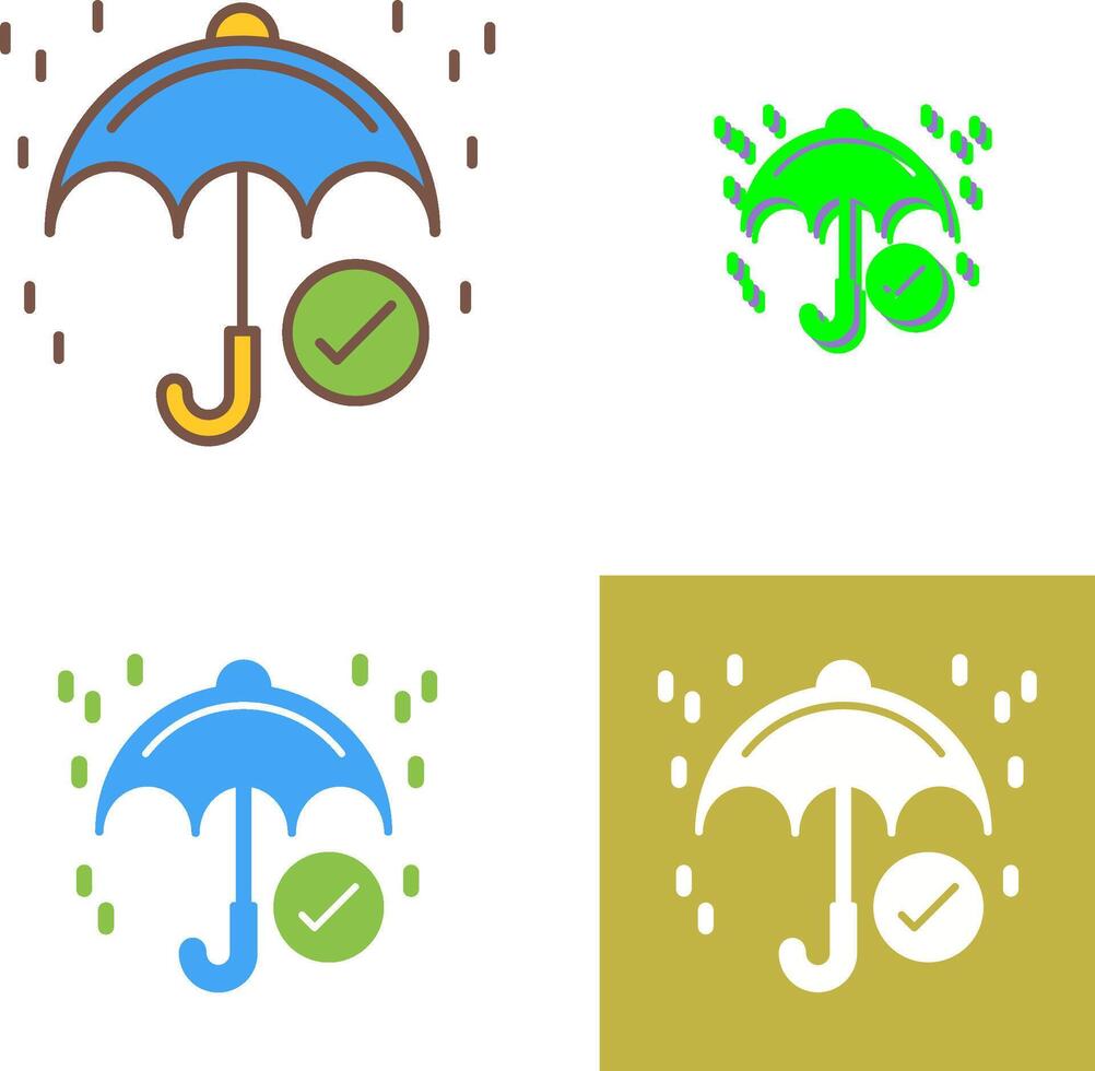 Keep Dry Icon Design vector