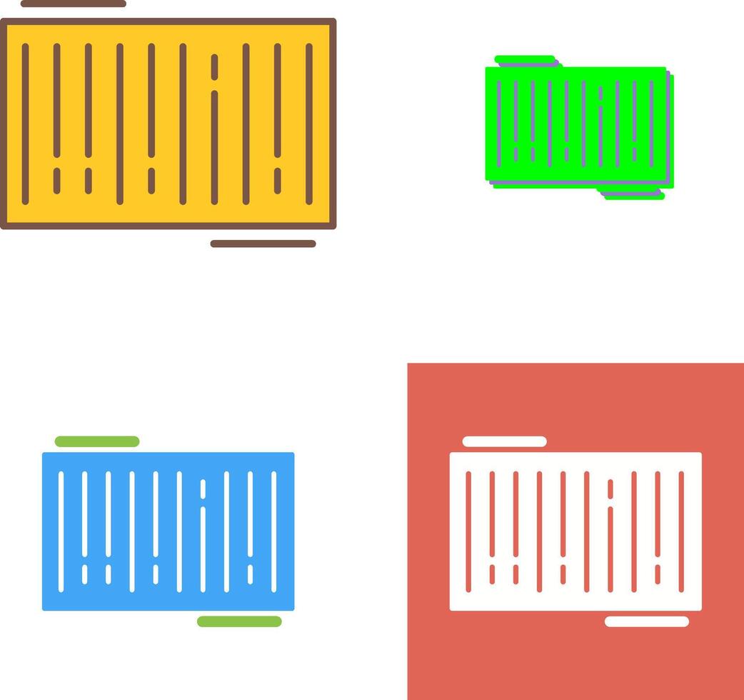 Barcode Icon Design vector