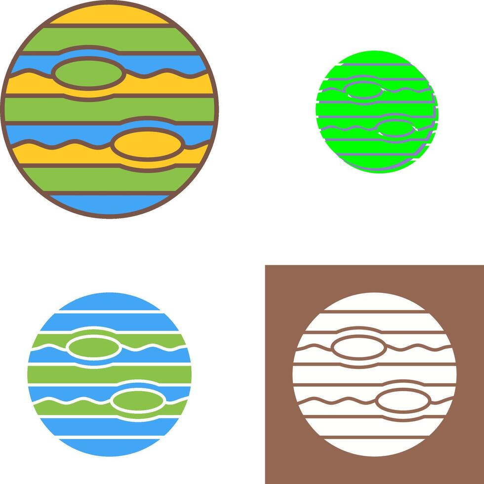 Neptune Icon Design vector