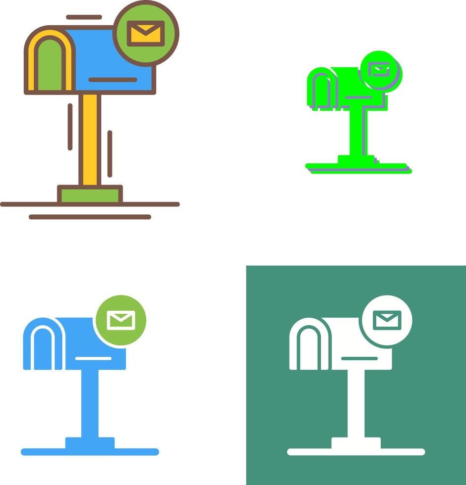 Mail Box Icon Design vector