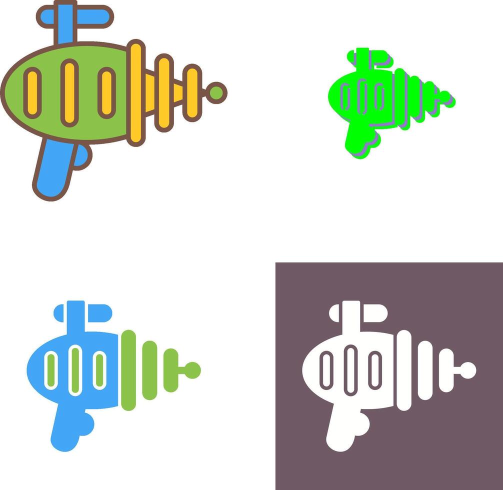 Laser Gun Icon Design vector
