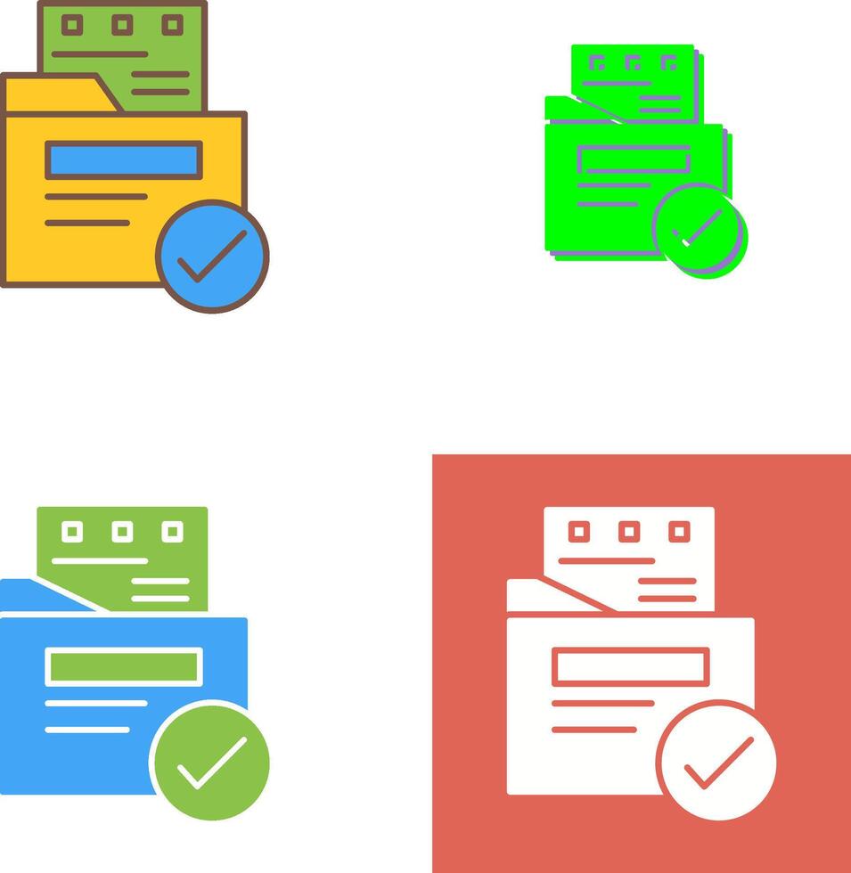 File Protection Icon Design vector