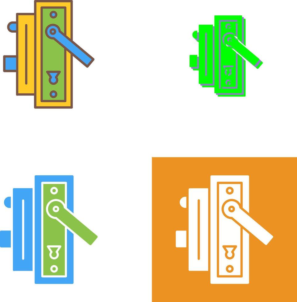Door Handle Icon Design vector